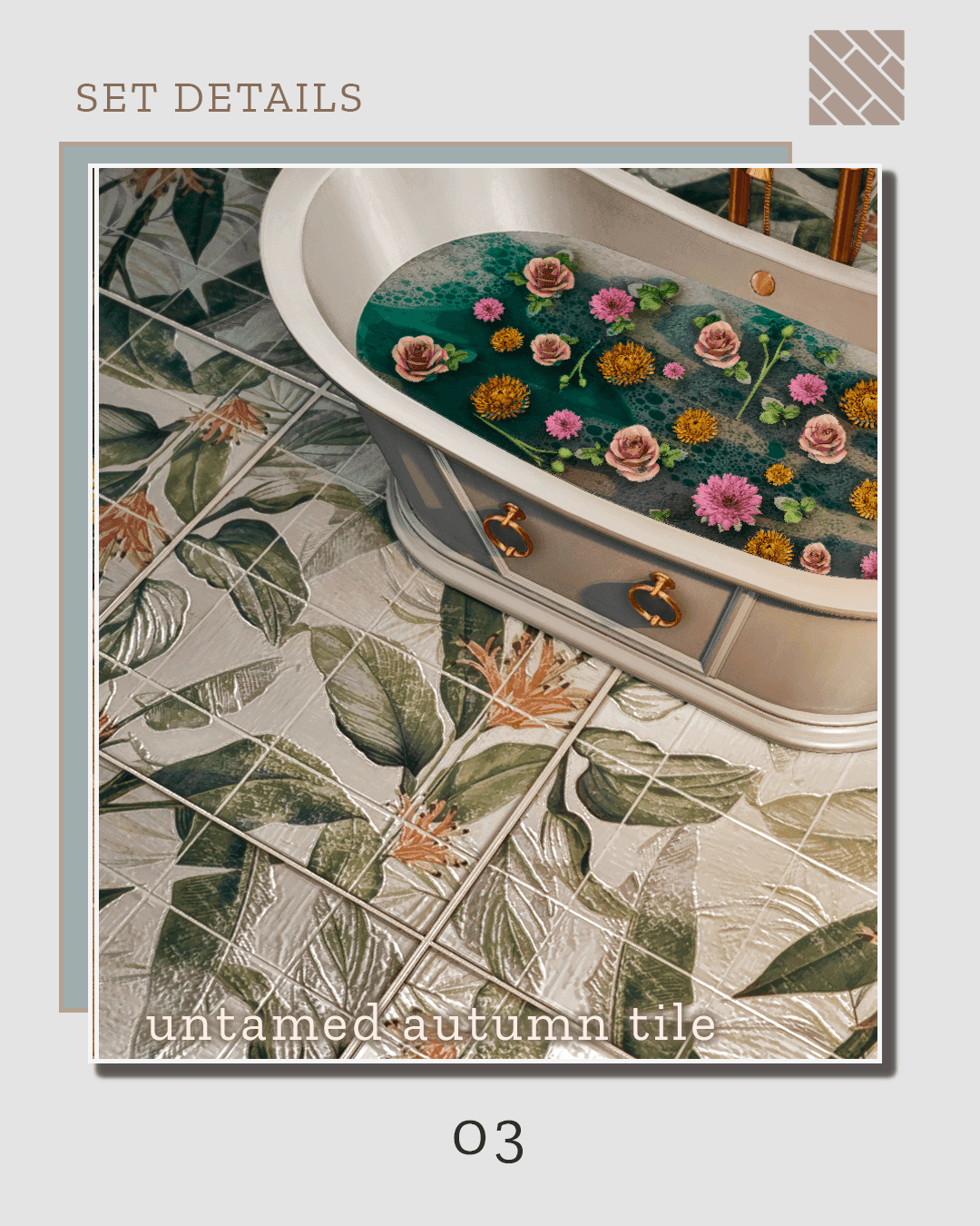 Галерея мода Набор напольных покрытий Crest Floor Collection P2 #2